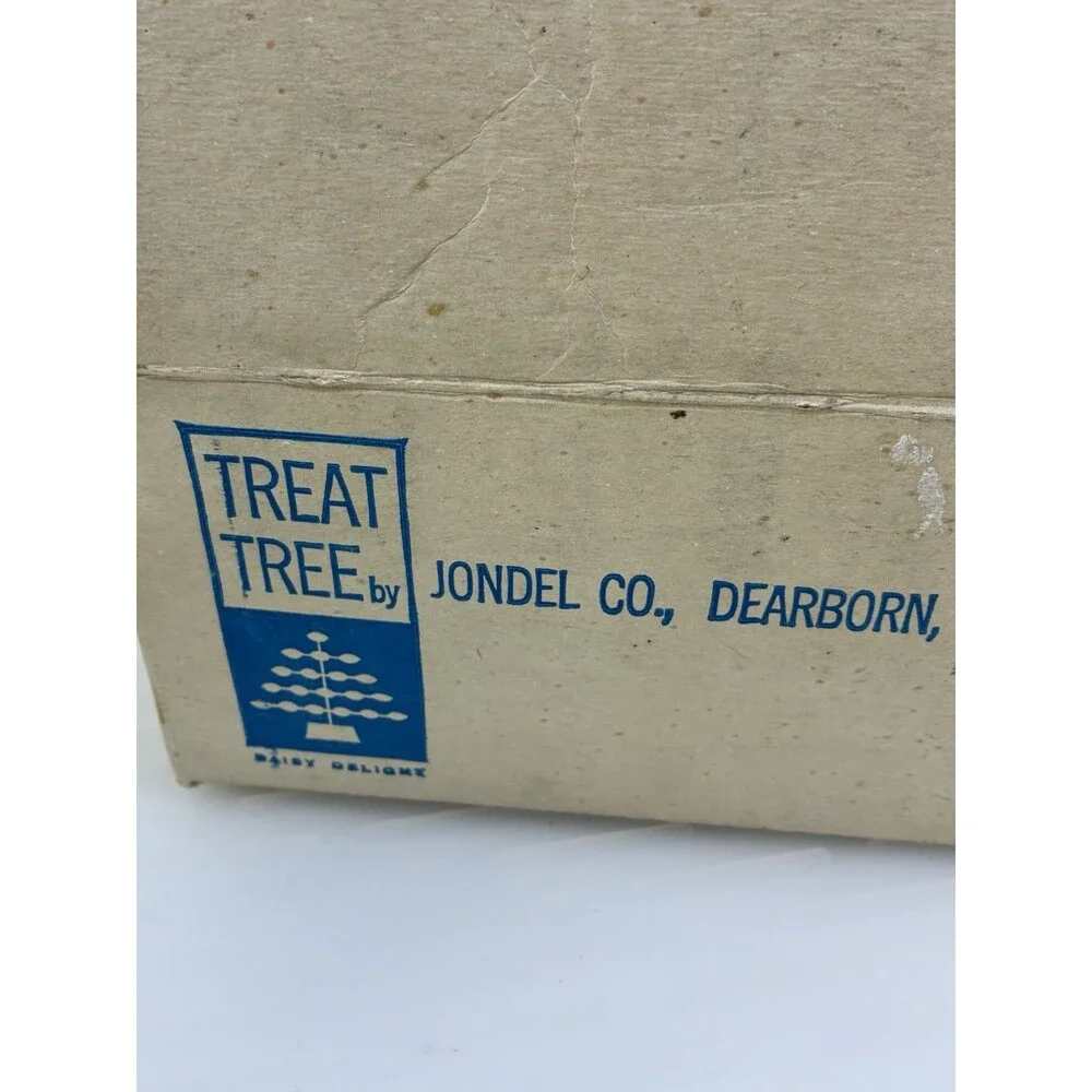 Vtg JONDEL Treat Tree Plastic Appetizer Daisy Centerpiece CHADWICK Ornaments